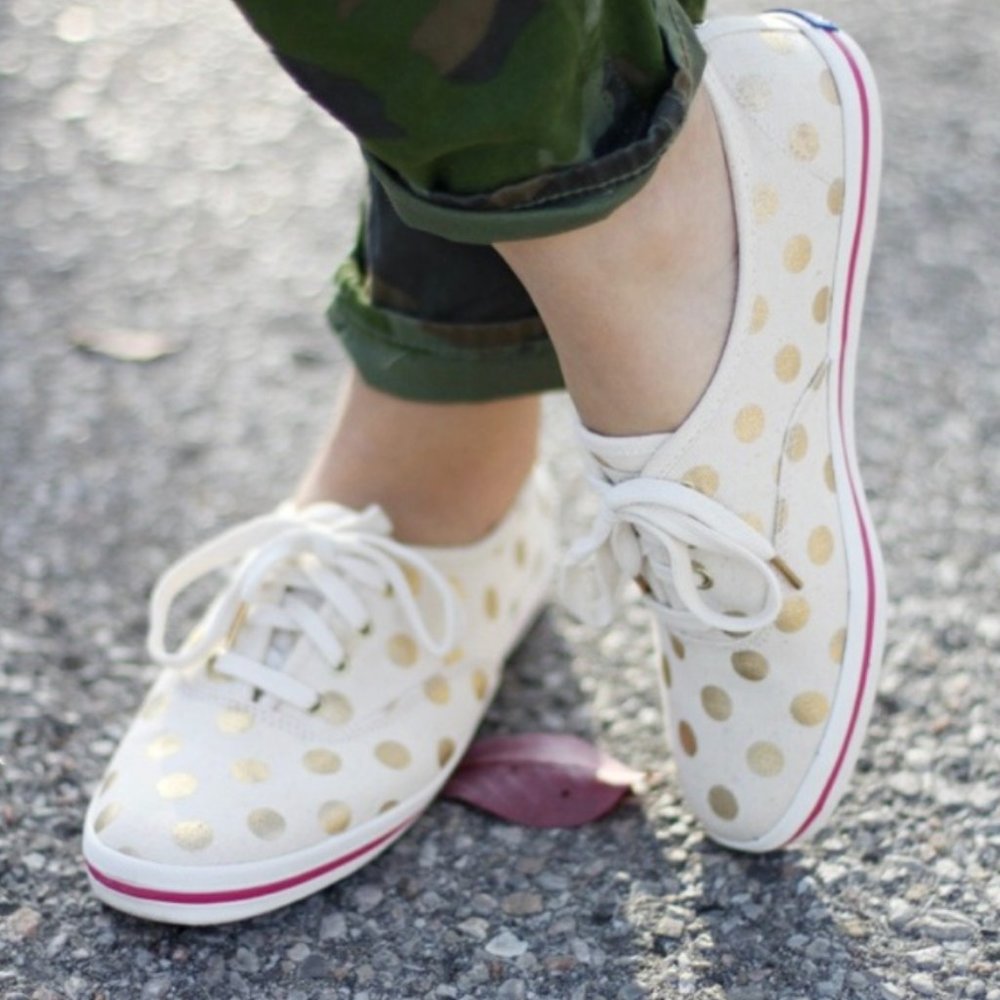 Kate Spade x Keds Polka Dot Sneakers (Size 9.5)